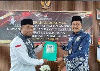 PBB Daftarkan Bacaleg Ke KPU Lamongan, Targetkan Satu Kursi di Tiap Dapil