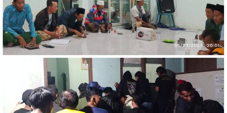 Geram !! Luapkan Persoalan Desa, Warga Masyarakat Geruduk Balai Desa Kepudibener-Turi, Lamongan.