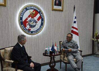 Bakamla RI Jajaki Kerja Sama dengan ESIWA EU Lakukan Kerja Sama di Bidang Aktifasi Maritime.