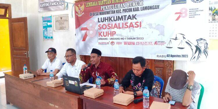LBH Anak Bangsa Mandiri Gelar Sosialisasi Sadar Hukum Bagi Warga dan Luhkumtak Sosialisasi KUHP, UU No.1 Tahun 2023