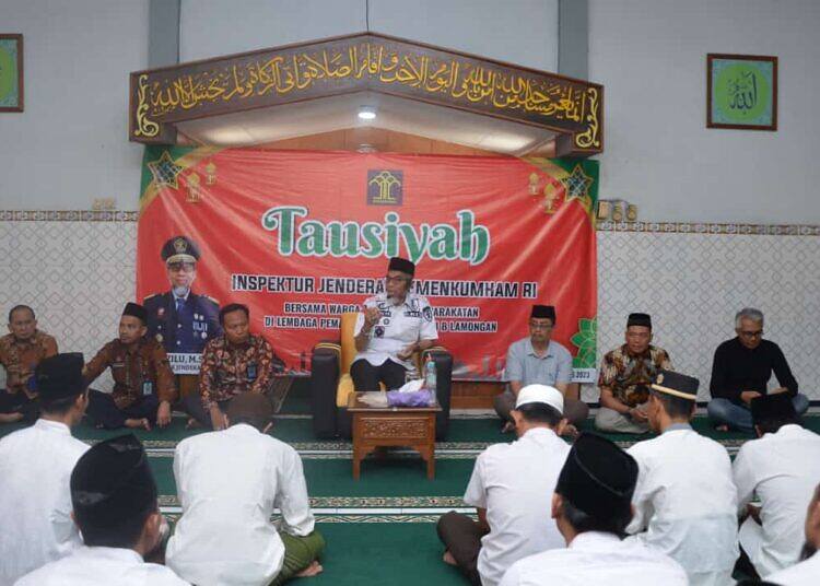 Kunjungan Perdana Lapas Lamongan, Irjen Kemenkumham Berikan Kesan Positif, Sampaikan Hal Ini.