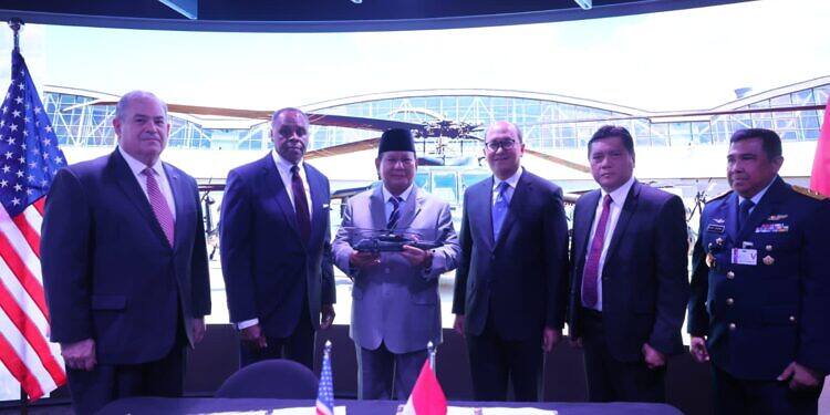 Menhan Prabowo Saksikan Penandatanganan Pengadaan 24 Helikopter Sikorsky S-70M Black Hawk Baru untuk RI