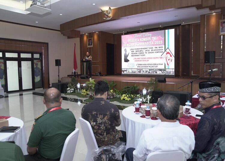 Bertema “Merajut Tali Silaturahmi Untuk Indonesia Maju” Aster Panglima TNI Gelar Komunikasi Sosial