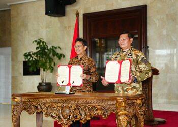 Sebagai Tanda Sinergitas Penyelenggaraan Kerjasama Kesehatan, Panglima TNI dan Kemenkes RI Tandatangani MoU