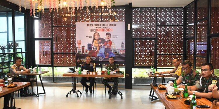 Pangdam I/BB dan Kapoldasu Bahas Persiapan Pengamanan Aquabike Jetski Danau Toba 2023