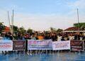 Pemuda Desa Mayong Tuntut Keadilan Tangkap Pelaku Pengeroyokan Tim Bola Voli di Balun Turi.