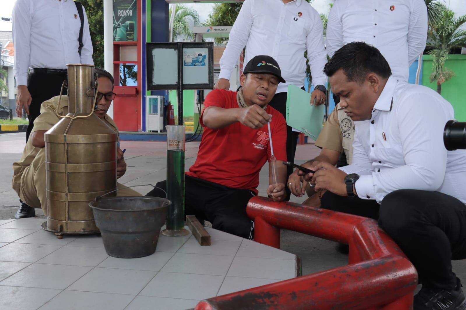 Polres Lamongan Sidak SPBU Usai Ramai Motor Mbrebet Diduga Akibat Pertalite Bermasalah