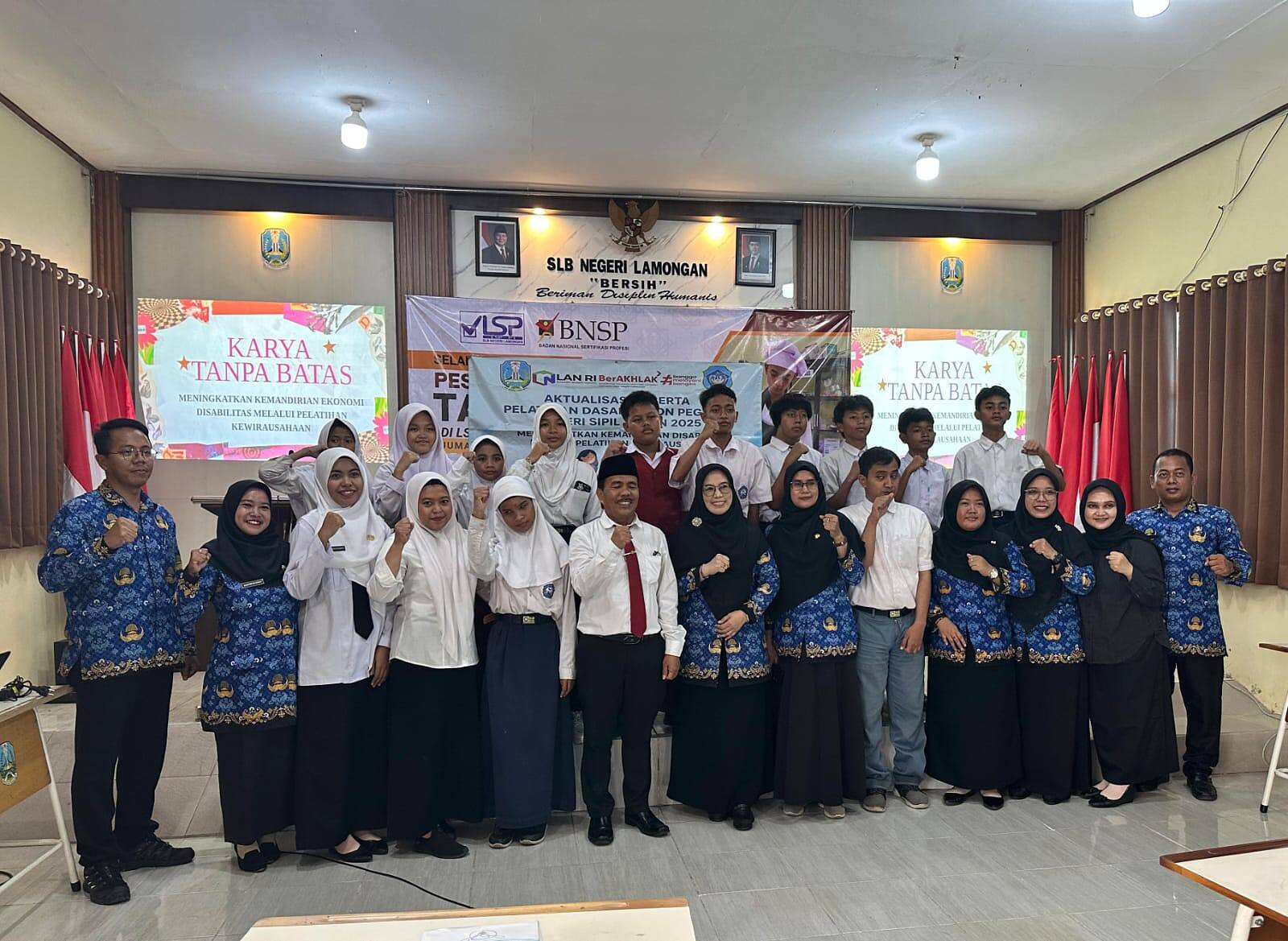 Prestasi Membanggakan, SLB Negeri Lamongan Punya LSP Nomor Dua di Jawa Timur