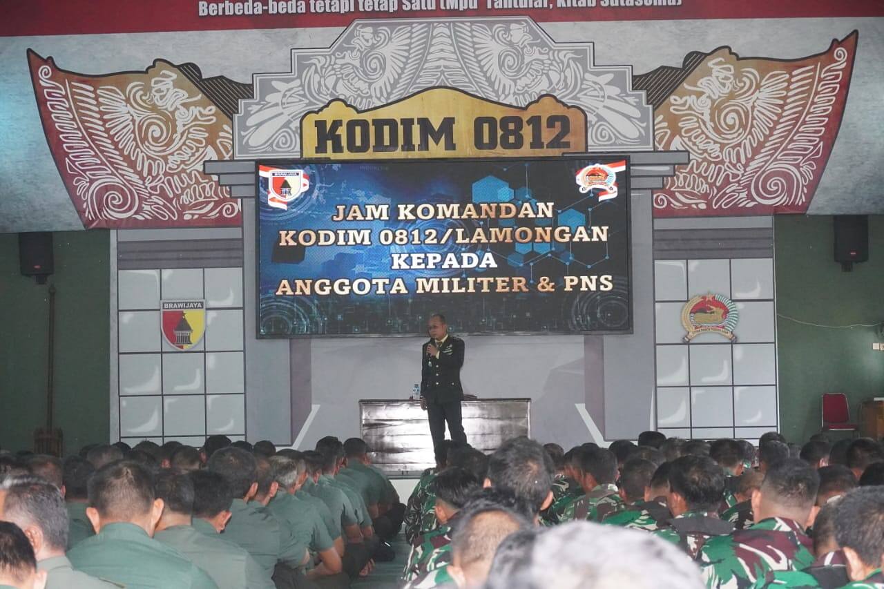 Dandim 0812/Lamongan, Jam Komandan untuk Tingkatkan Kesadaran dan Kedisiplinan Prajurit