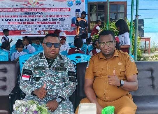 Semarak Hari Pahlawan, Bakorwil FKBN Papua Tengah Bentangkan Bendera Merah Putih 80 Meter