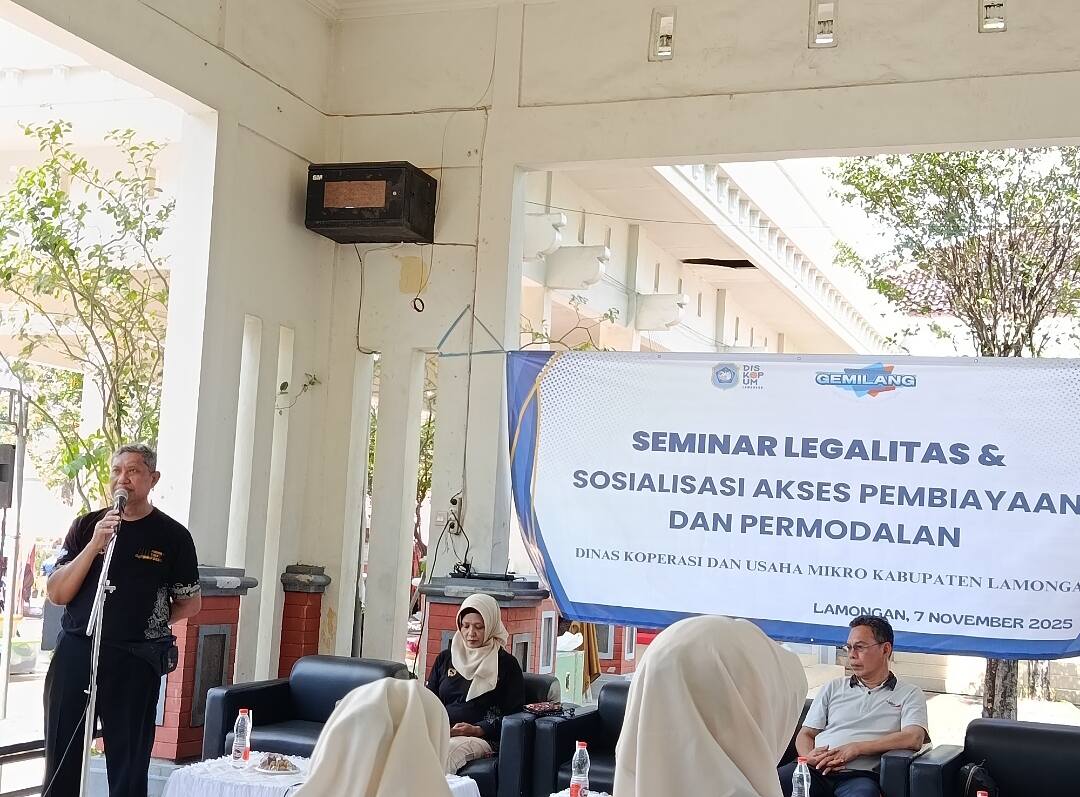 Diskopum Lamongan Dorong UMKM Naik Kelas Lewat Seminar Legalitas dan Akses Permodalan