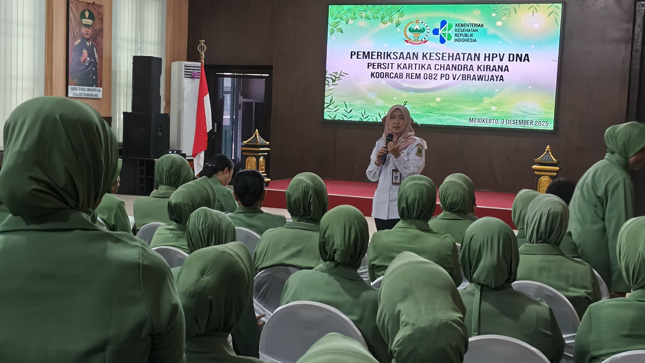 Persit KCK Cabang XXVII Dim 0812/Lamongan Ikuti Tes HPV DNA