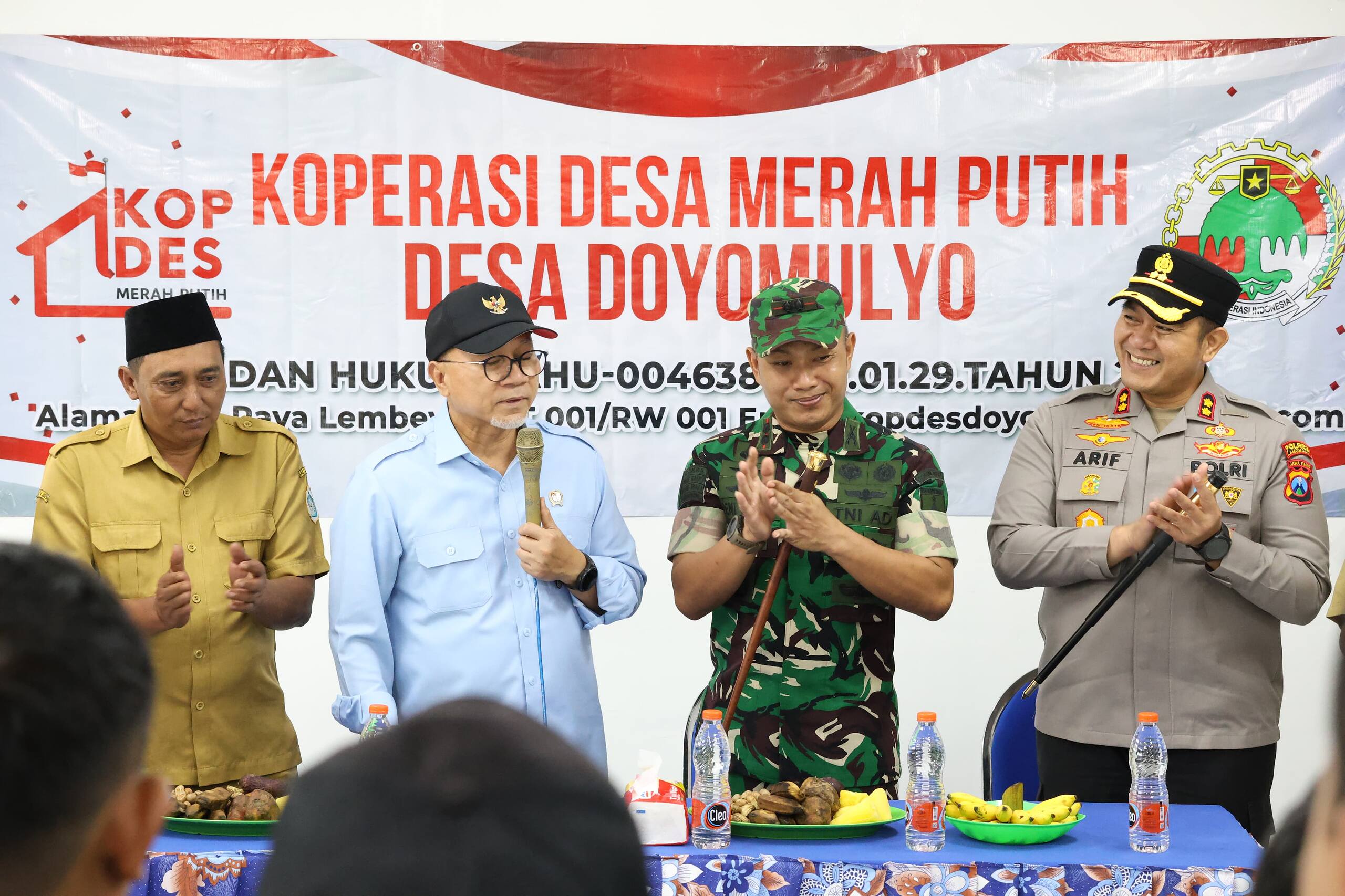 Dandim 0812 dan Forkopimda Lamongan Sambut Kunjungan Menko Pangan