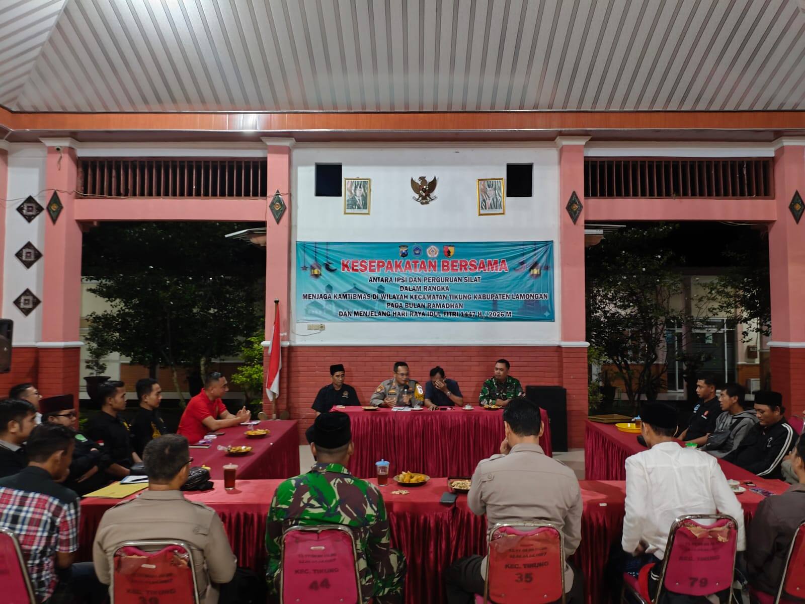 Jaga Kondusivitas Wilayah di bulan Ramadhan. Muspika Tikung dan IPSI Perkuat Sinergi Melalui Kesepakatan Bersama Perguruan Silat