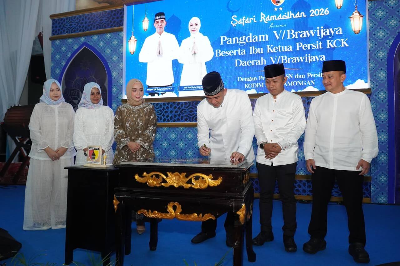 Pererat Silaturahmi di Bulan Suci, Pangdam V/Brawijaya Gelar Safari Ramadhan di Kodim 0812/Lamongan