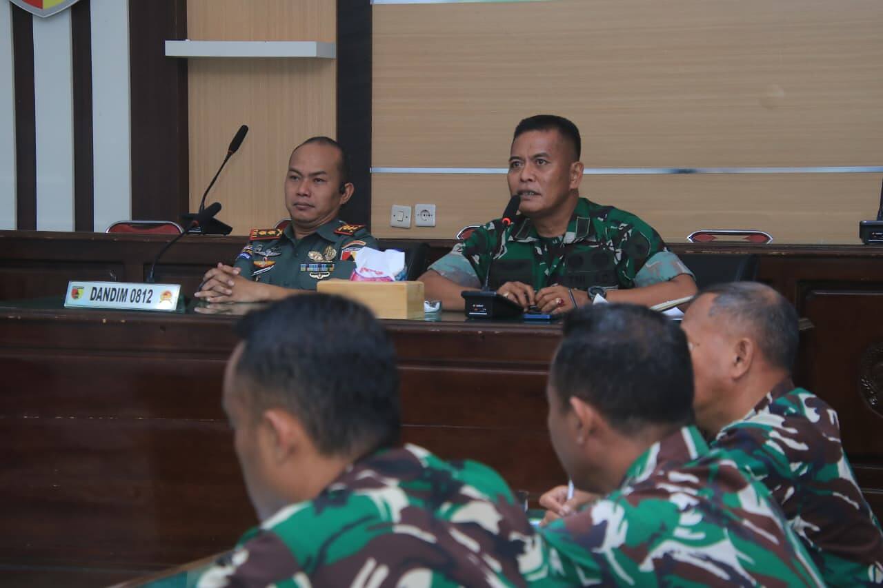 Akselerasi Pembangunan KDKMP, Kodim 0812/Lamongan Terima Kunjungan Tim Wasev Korem 082/CPYJ