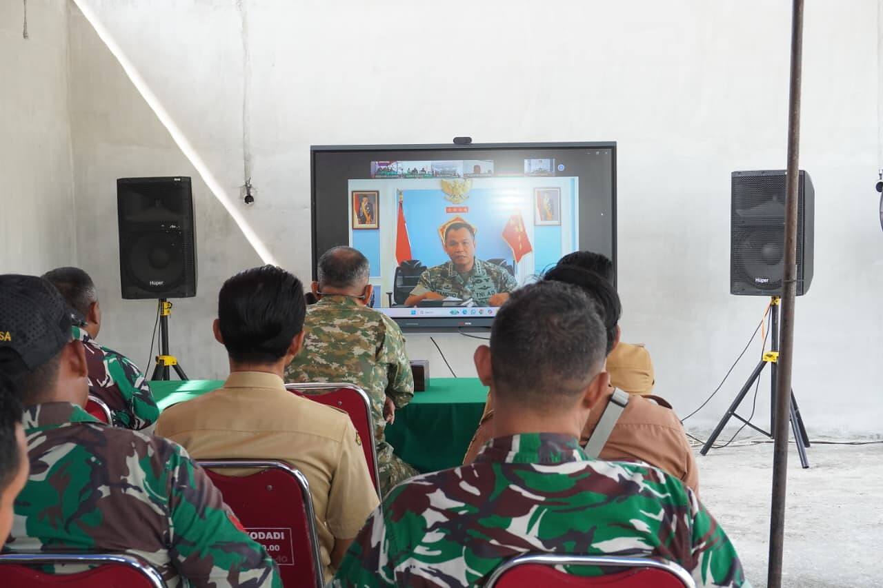 Percepat Pembangunan KDKMP, Dandim 0812/Lamongan Ikuti Arahan Wakil Panglima TNI