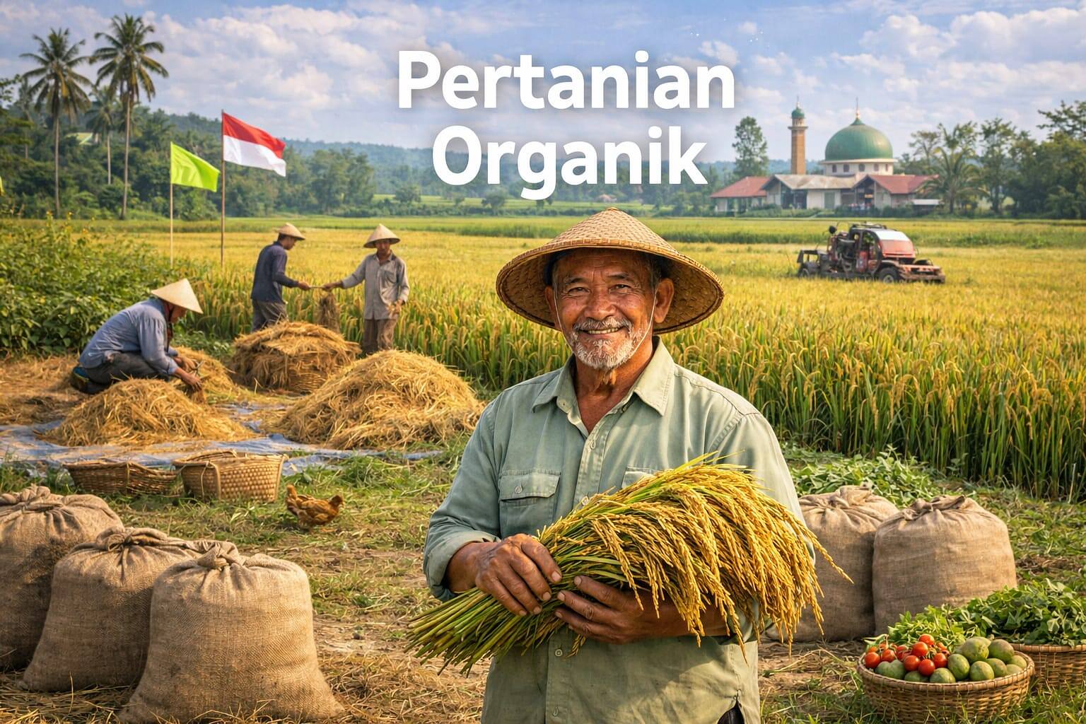 Metode Organik Dongkrak Produksi Gabah di Sejumlah Wilayah Lamongan