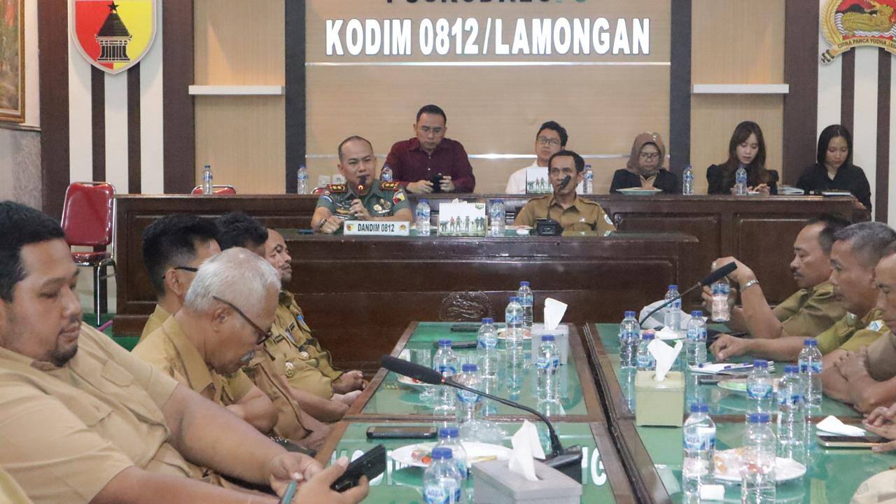 Sambut Kunker PT Agrinas Pangan Nusantara, Dandim 0812/Lamongan Gelar Rapat Koordinasi