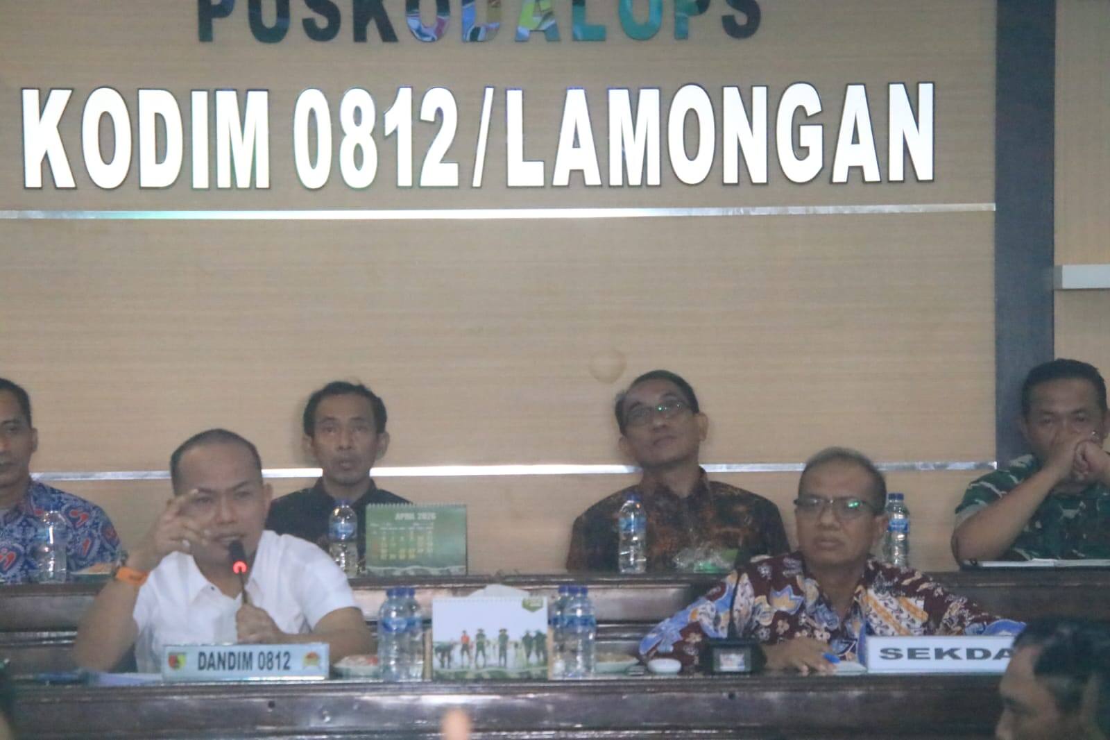 Dandim 0812/Lamongan Tekankan Percepatan Pendataan Lahan KDKMP Lewat Rakor