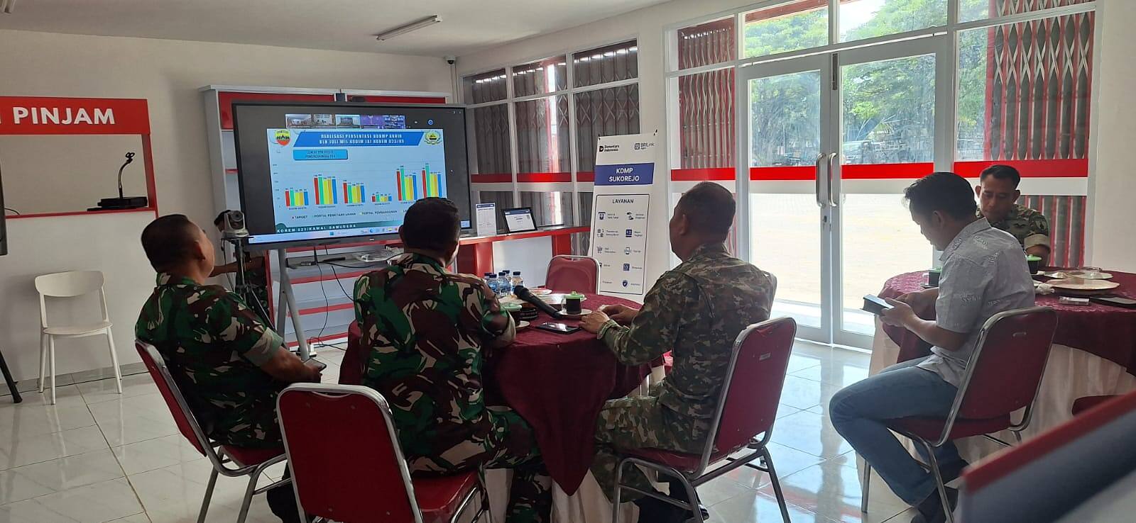 Dandim Lamongan Bersama Muspika Ikuti Vicon Strategi Percepatan KDKMP se-Indonesia