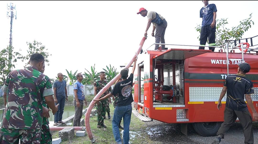 Asah Kesiapan Lapangan, Kodim 0812/Lamongan Bekali Personel Pelatihan Mobil Water Tank