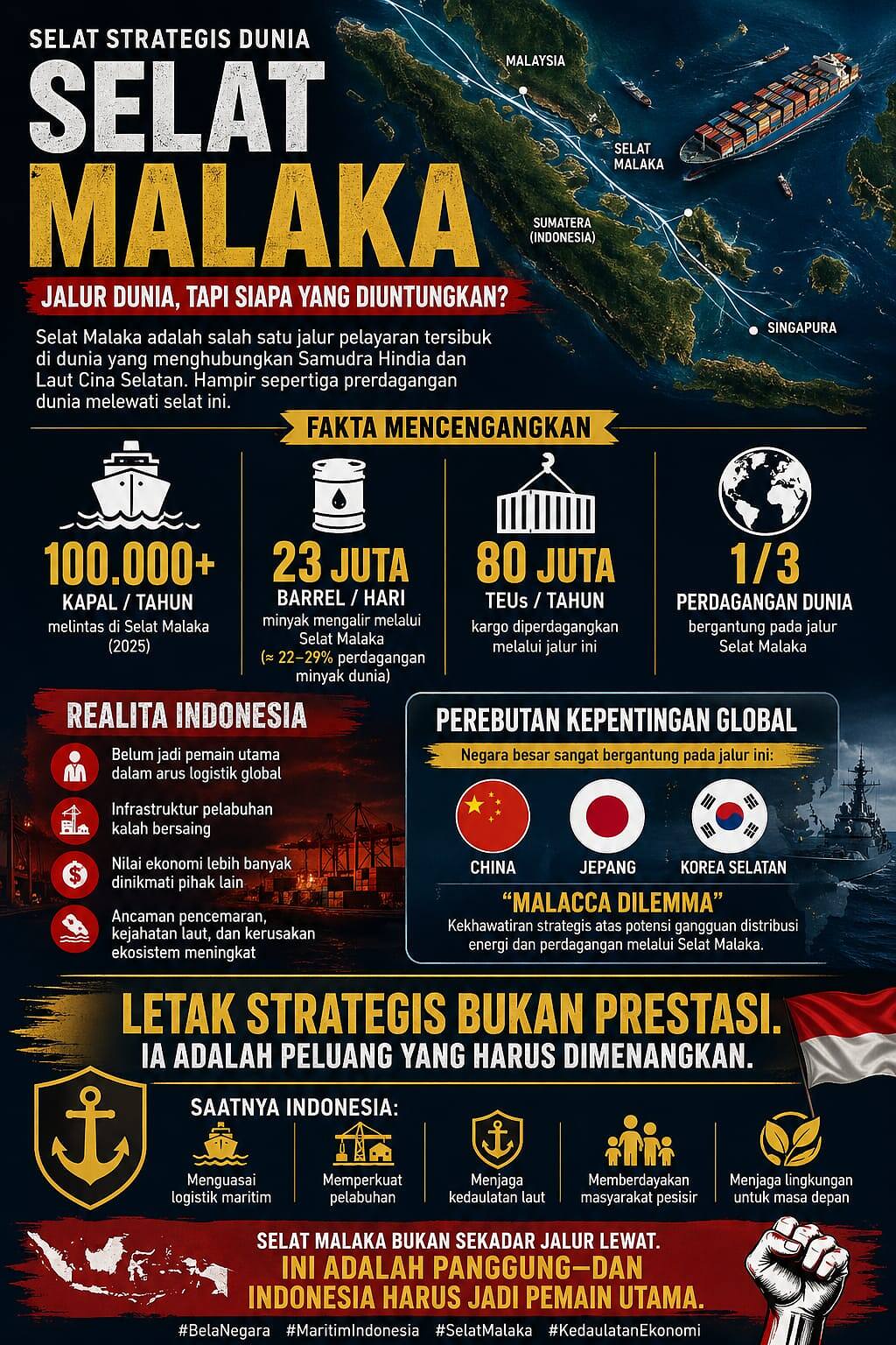 Selat Malaka: Strategis di Peta, Lemah di Realita