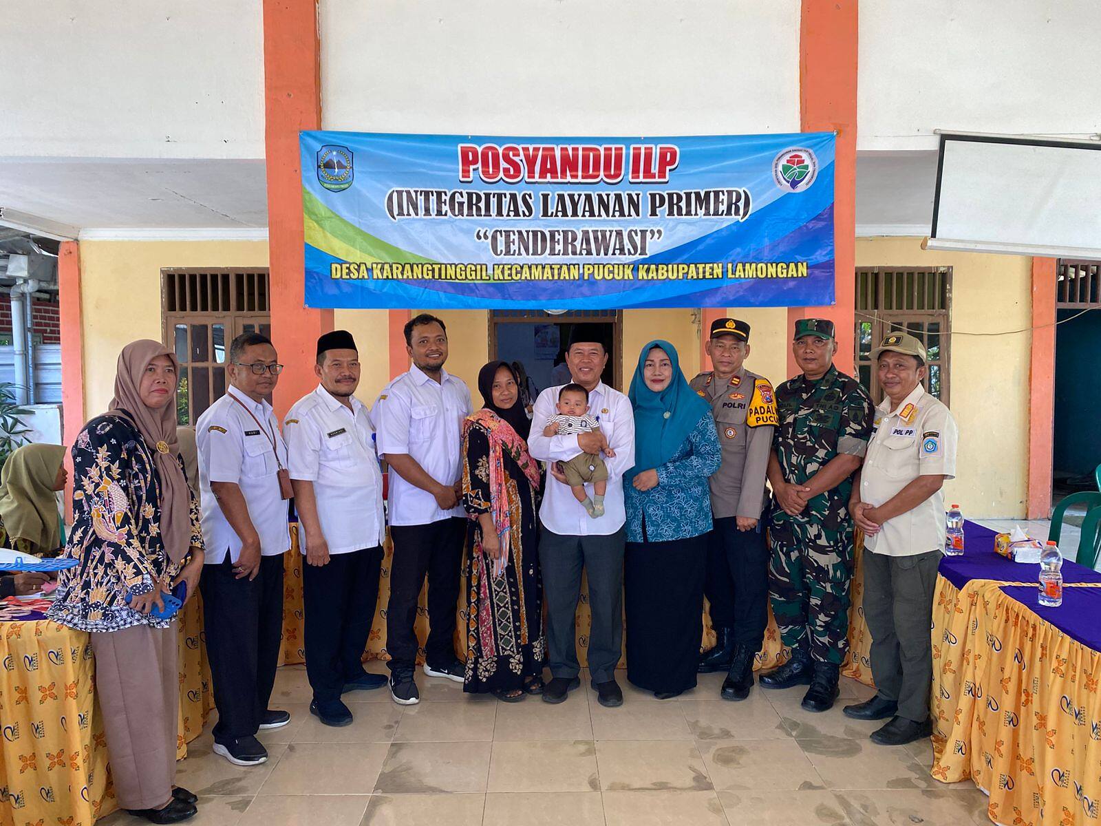 Wujudkan Desa Sehat, Koramil 0812/26 Pucuk Dukung Peluncuran Posyandu ILP di Desa Karangtinggil