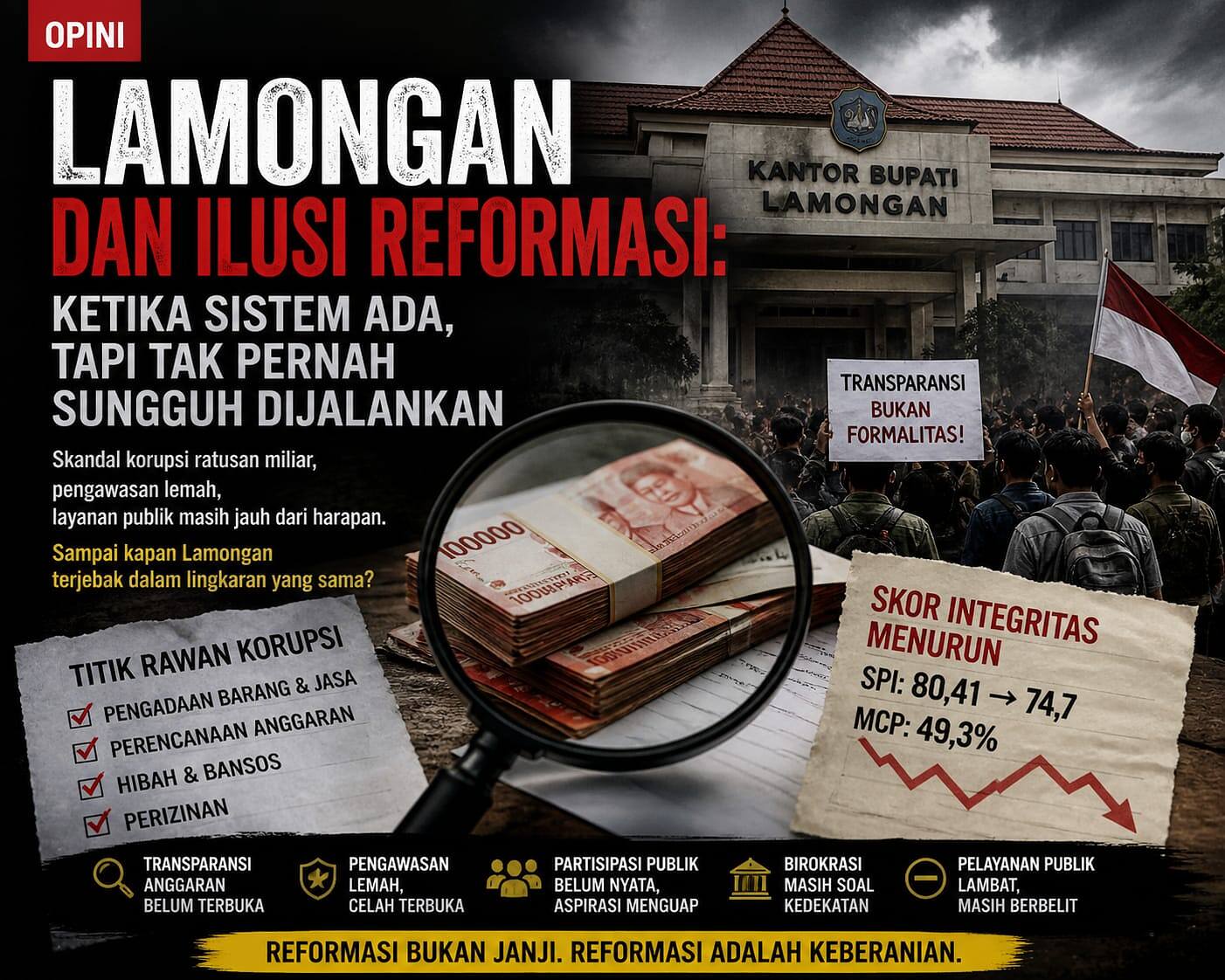 Lamongan di Persimpangan: Antara Sistem dan Kenyataan