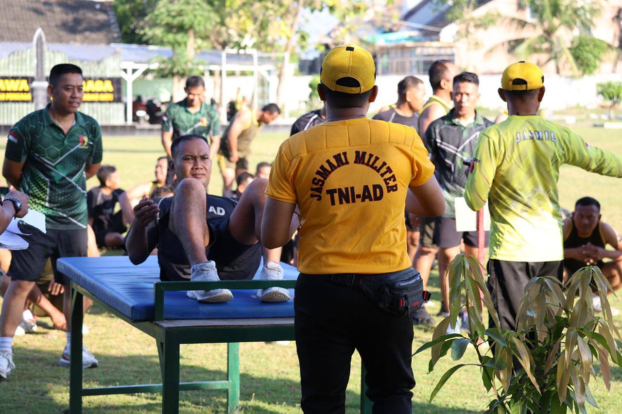 Garjas Semester I 2026, Kodim 0812/Lamongan Uji Kemampuan Fisik Prajurit