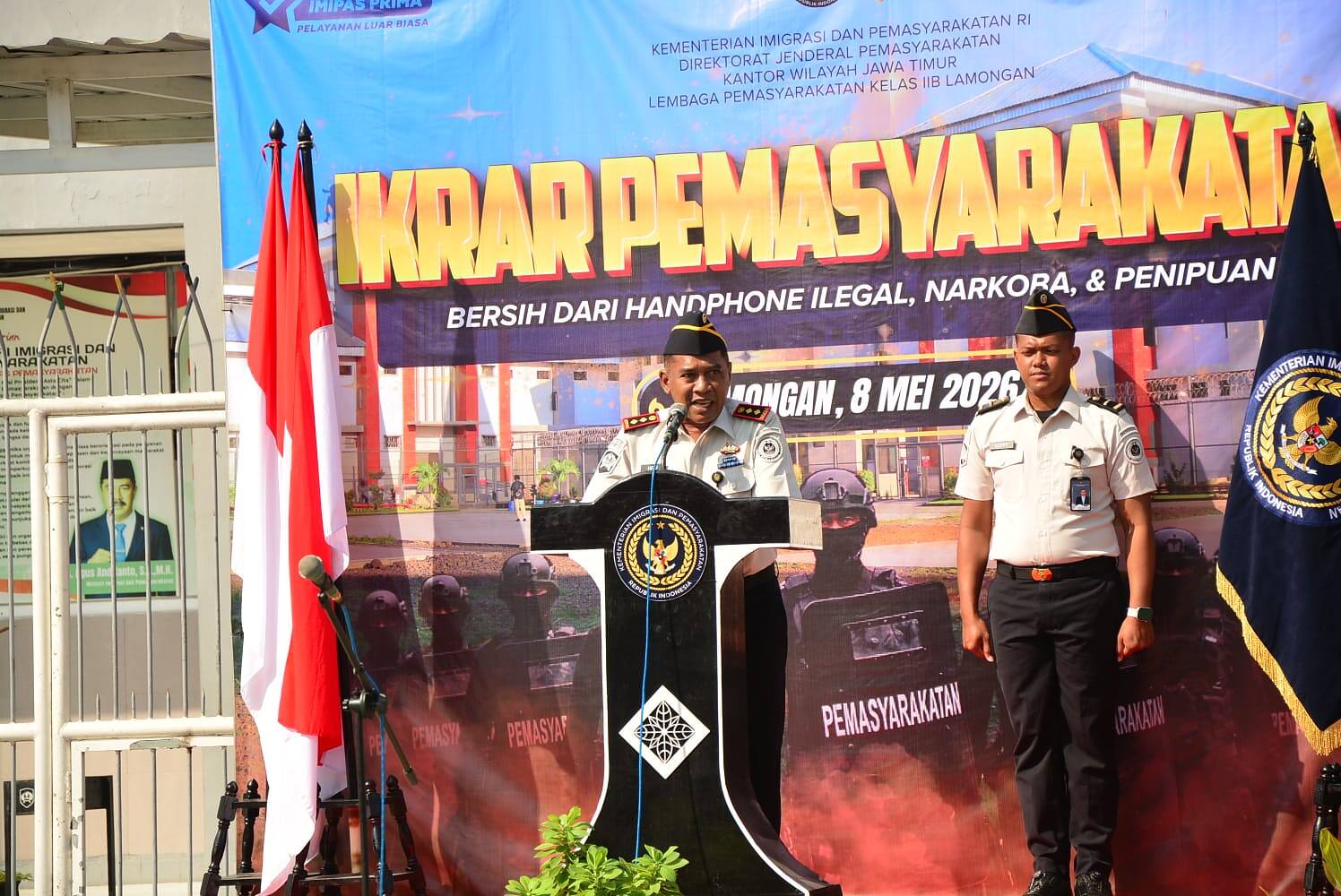 Lapas Lamongan Bersama APH Gelar Razia dan Tes Urine, Perkuat Komitmen Bebas Halinar