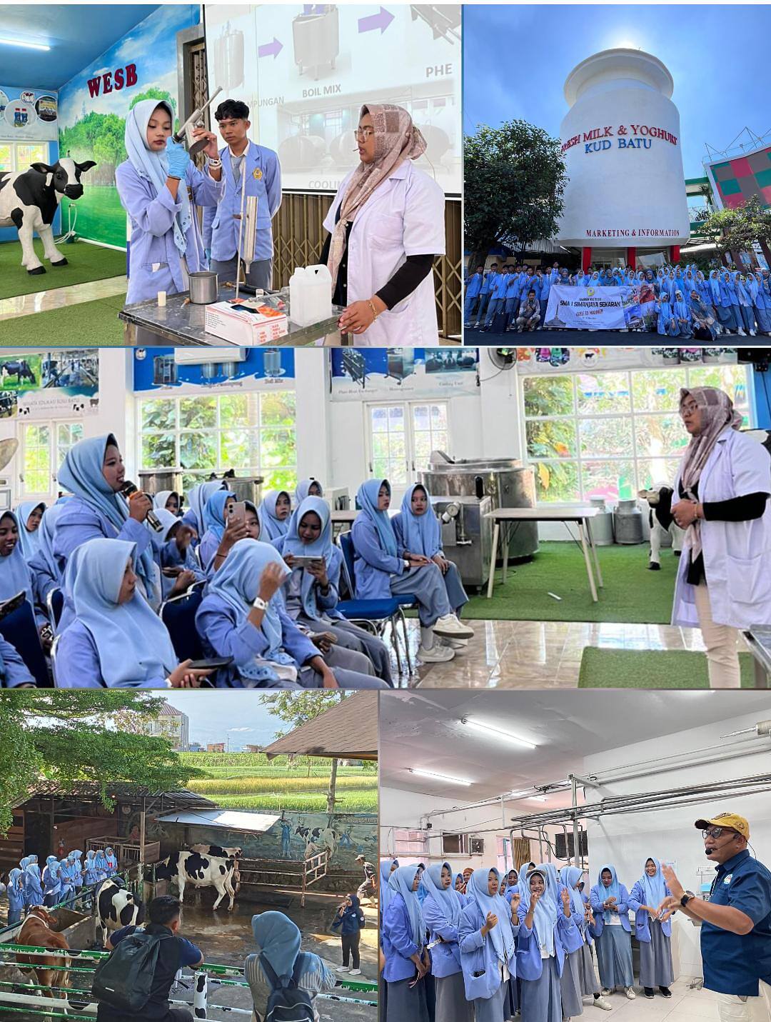 Kunjungan Industri ke Rumah Susu Batu Malang, Siswa Dapat Edukasi dan Motivasi Wirausaha
