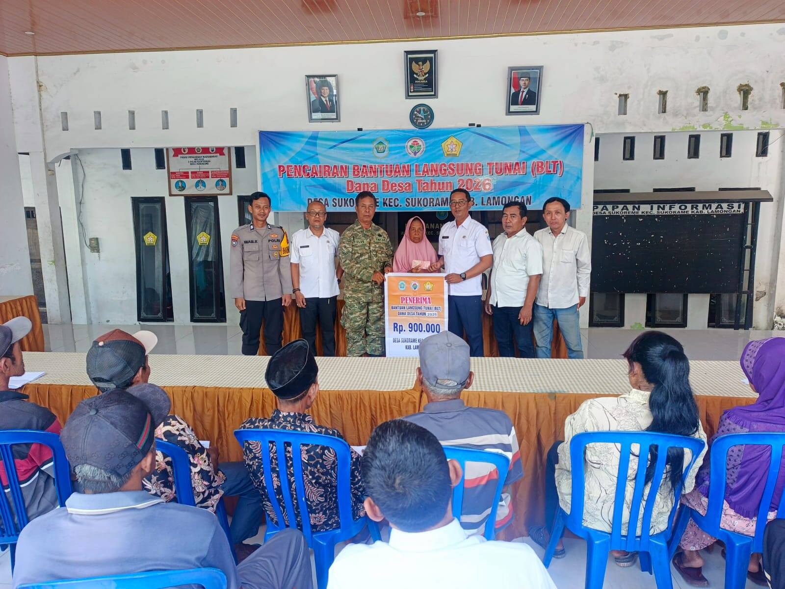 Babinsa 0812/24 Sukorame Pastikan Bantuan Langsung Tunai Tepat Sasaran