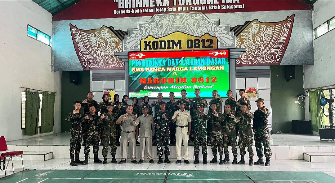 Bentuk Karakter dan Jiwa Korsa, Kodim 0812/Lamongan Gelar Diklatsar Siswa SMA Panca Marga