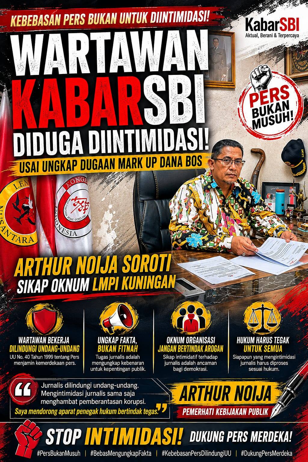 Usai Ungkap Dugaan Mark Up Dana BOS, Wartawan KabarSBI Mengaku Dapat Intimidasi