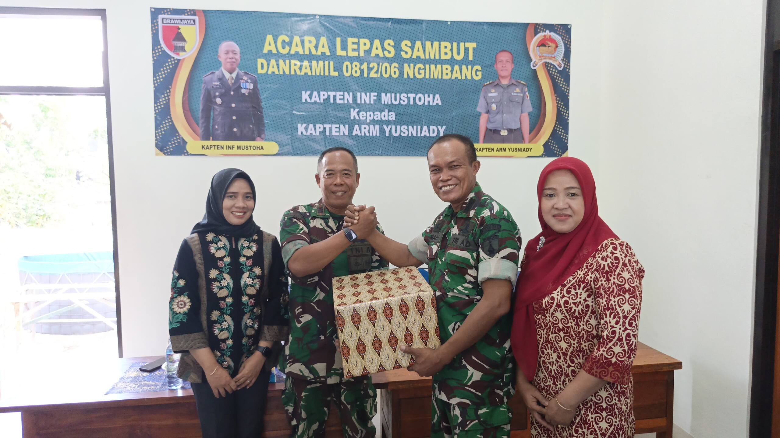 Momen Pergantian Pimpinan, Koramil 0812/06 Ngimbang Selenggarakan Lepas Sambut Danramil