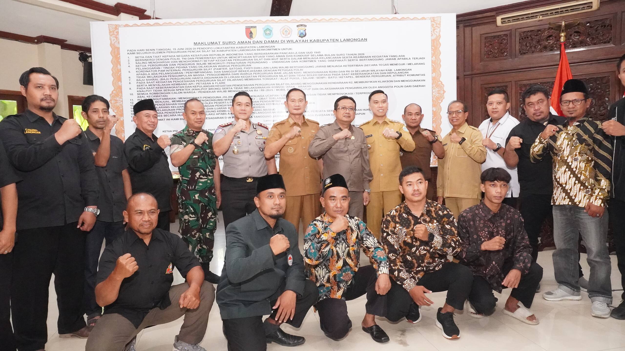 Dandim 0812 Bersama Forkopimda Samakan Persepsi Demi Harmoni dan Keamanan Lamongan