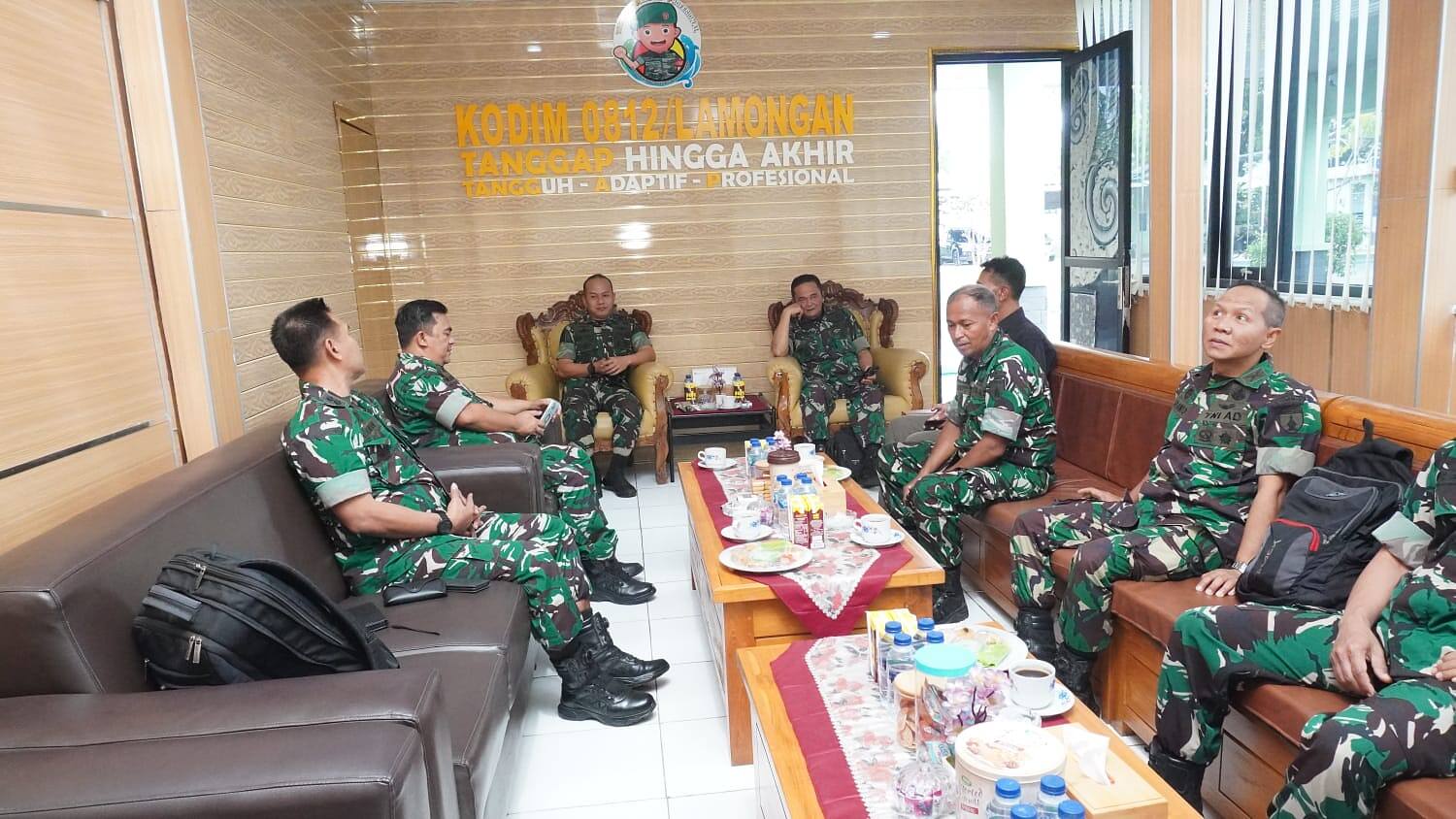 Kodim 0812/Lamongan Sambut Tim Audit Itdam V/Brawijaya untuk Pembinaan dan Pengawasan