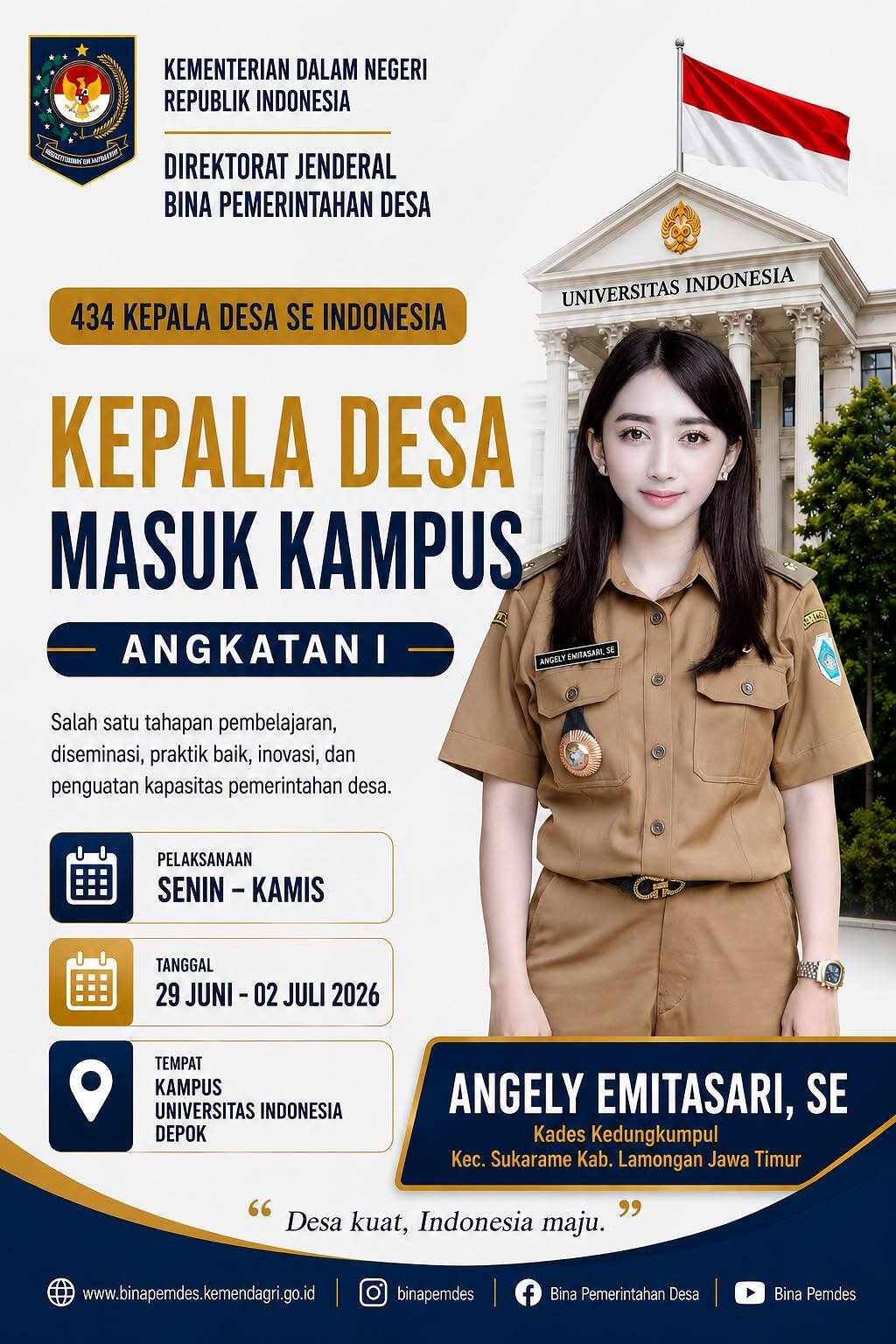 Program “Kepala Desa Masuk Kampus” Angkatan I Resmi Digelar, Diikuti 434 Kepala Desa