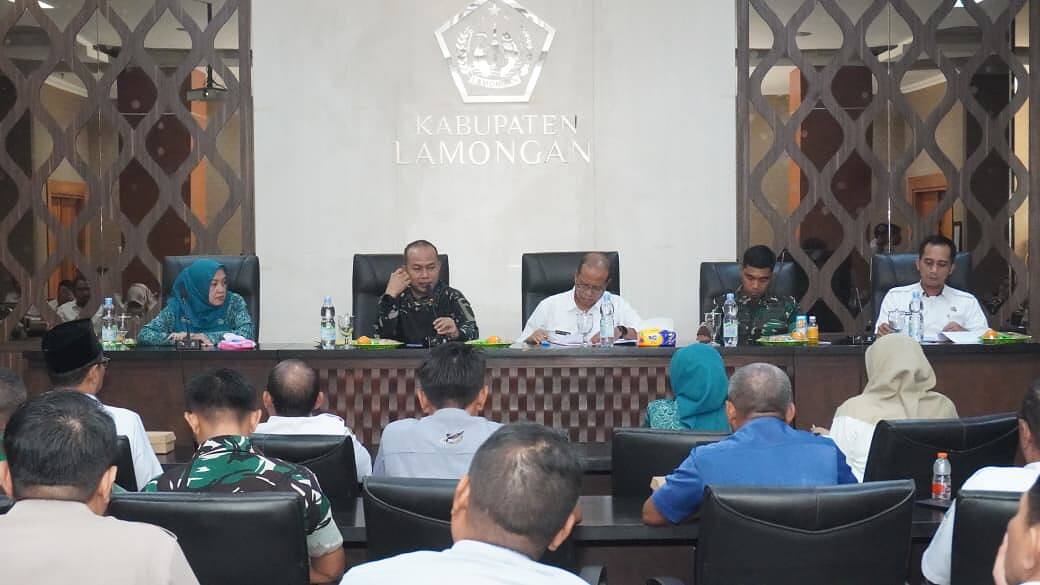 Jelang TMMD Ke-129, Dandim 0812/Lamongan Pimpin Rakor Lintas Sektor