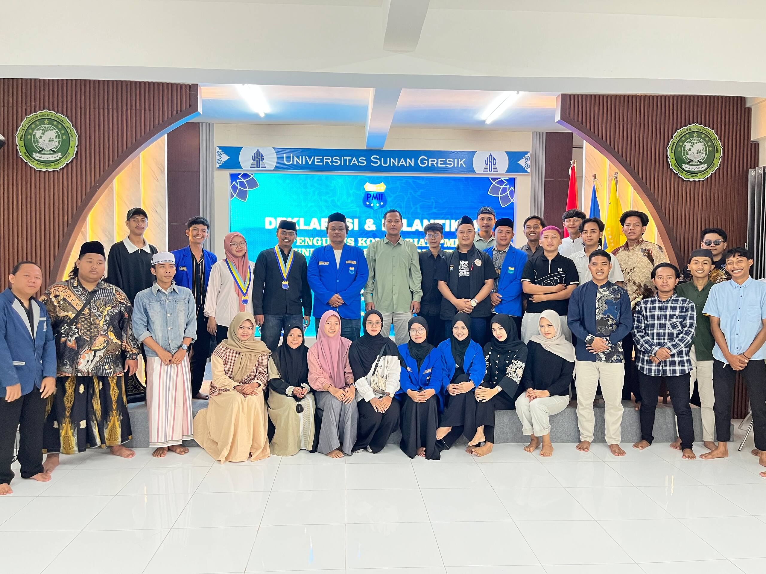 Deklarasi dan Pelantikan PMII Universitas Sunan Gresik, Awali Penguatan Kaderisasi Organisasi