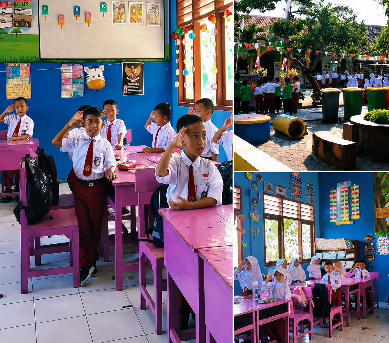 Unik dan Inspiratif, SDN Sumberagung Biasakan Lagu Indonesia Raya Saat Waktu Istirahat