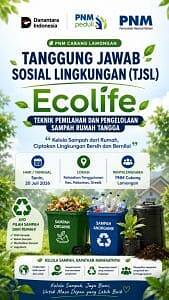 PNM Dorong Nilai Ekonomi Sampah Lewat Program Eco Life
