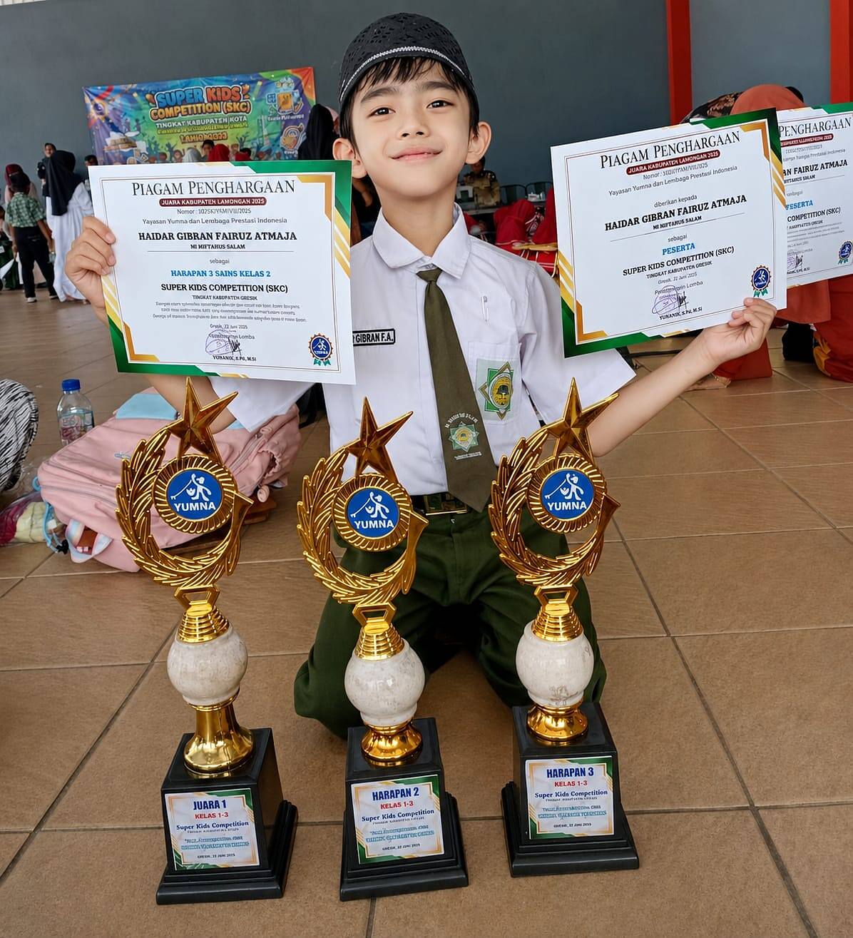Luar Biasa! Haidar Gibran Fairuz Atmaja Raih Tiga Gelar Juara dalam Satu Ajang Kompetisi Tingkat Jawa Timur