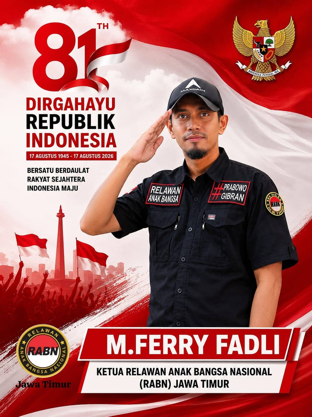 HUT ke-81 RI Jadi Momentum Refleksi, M. Ferry Fadli Tekankan Pentingnya Menjaga NKRI