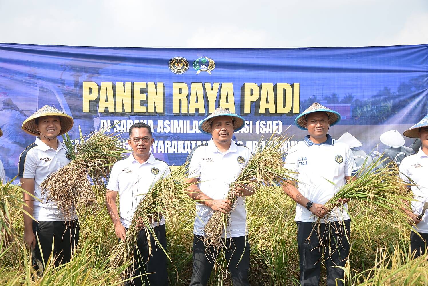 Panen Padi SAE Lapas Lamongan, Perkuat Ketahanan Pangan