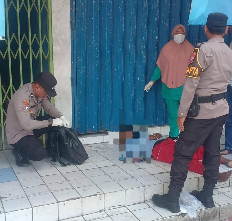 Pria Meninggal di Depan Toko Emas, Polres Lamongan Bergerak Cepat