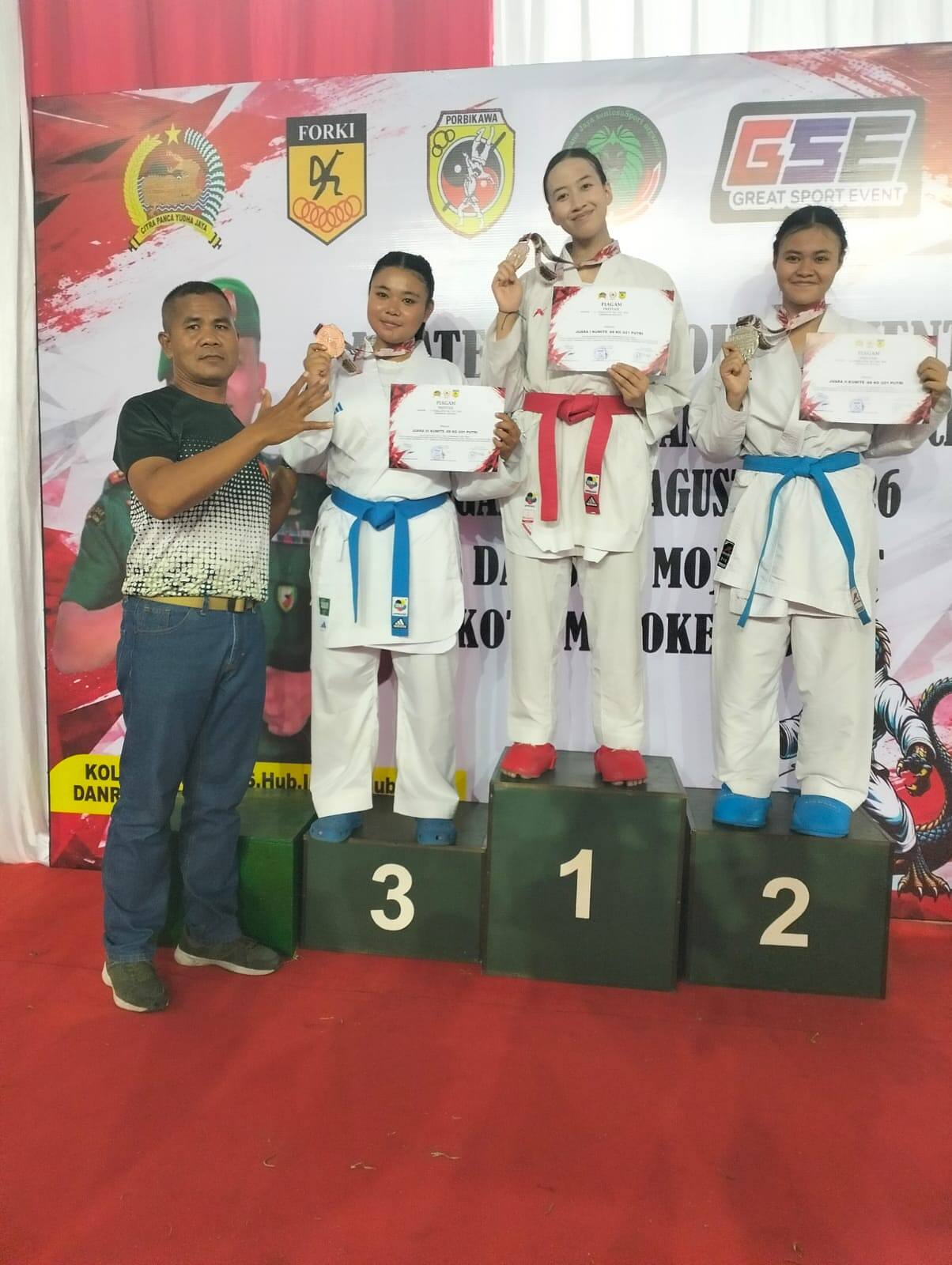 Kontingen Karate Raih Prestasi, Dandim 0812/Lamongan Beri Apresiasi
