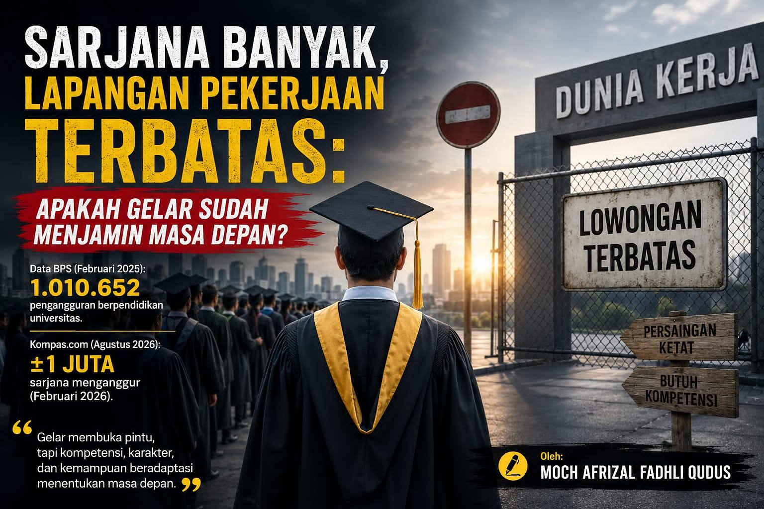 Sarjana Banyak, Lapangan Pekerjaan Terbatas: Apakah Gelar Sudah Menjamin Masa Depan?