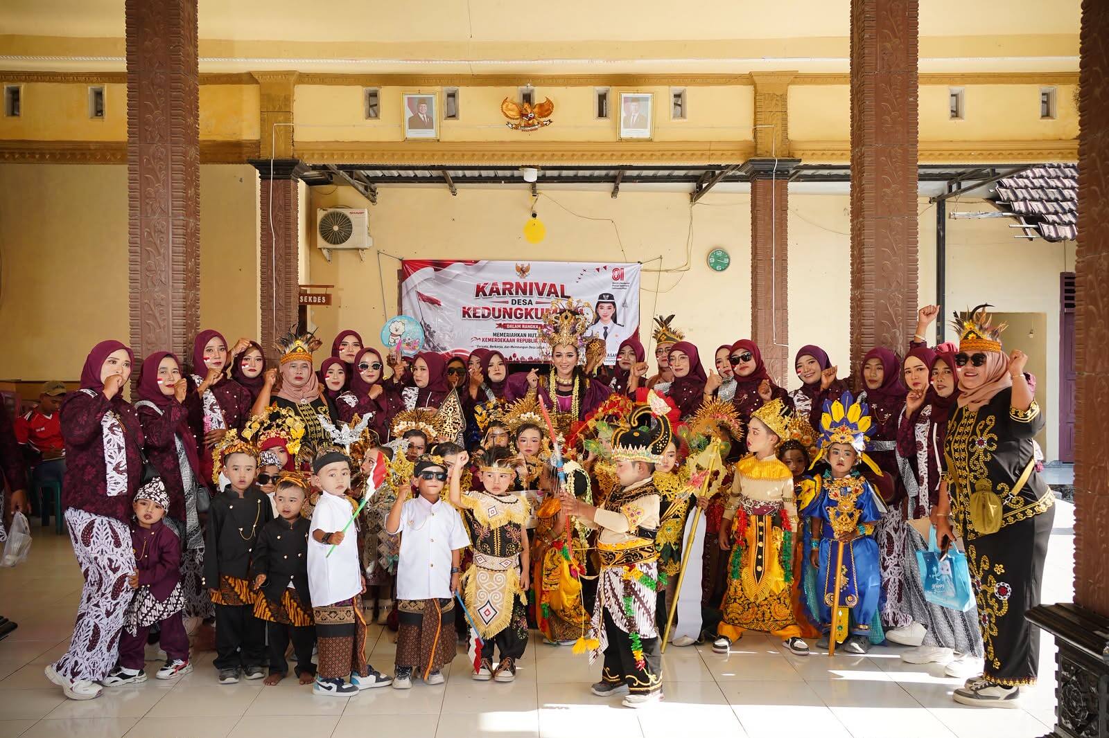 Penuh Kreativitas dan Kekompakan, Dusun Lampeyan Juara I Carnival 2026 Kedungkumpul